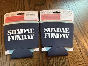 NPW Everyday Gifting Ice Cream Huggie Sundea Funday Pint Sleeves (2) NWT